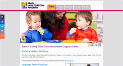 Desktop Screenshot of calgarychildcare.org